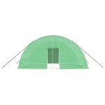 vidaXL Serre avec cadre en acier vert 24 m² 6x4x2 85 m
