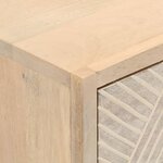 vidaXL Commode 55x30x76 cm bois massif de manguier et fer