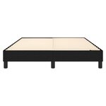 vidaXL Cadre de lit à ressorts noir 140x190 cm tissu