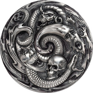 Monnaie PANDORA BOX Evil Within EHR Epic High Relief 3 Oz Argent 20$ Palau 2019