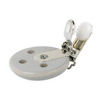 Clip en bois FSC 100  37mm ø  gris clair  1 pce.