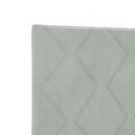 Cadre de lit vidaXL Gris clair 90x190 cm Velours