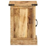 vidaXL Table de chevet 40x35x50 cm bois de manguier massif