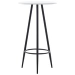 vidaXL Ensemble de bar 5 Pièces Tissu Noir
