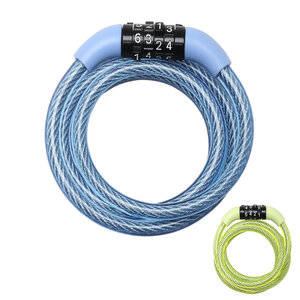 Cable Antivol Vélo 1 2 m Câble Combinaison Extérieur Couleur Aléatoire