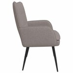 vidaXL Sofa 2 places Taupe 115 x 61 x 87 cm Tissu