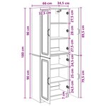 vidaXL Ensemble de Meubles 2 Pièces Noir Bois d'ingénierie