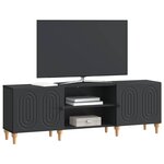 vidaXL Meuble TV 150 x 31 x 50 cm Noir Bois d'ingénierie
