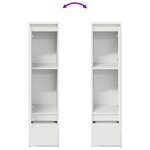 vidaXL Buffet haut blanc 29 5x34x119 5 cm bois d'ingénierie