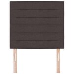 vidaXL Tête de lit Marron foncé 100 cm tissu