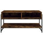 vidaXL Table basse chêne fumé 90x50x45 cm bois d'ingénierie