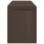 vidaXL Boîte de rangement de jardin Marron 114x47x60 cm