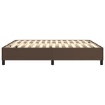 vidaXL Cadre de lit Marron 160x200 cm Similicuir
