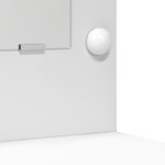 vidaXL Ensemble de Coiffeuse 2 Pièces avec Lumières LED en Bois Blanc
