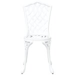 Chaises de jardin vidaXL 2 Pièces Aluminium coulé blanc
