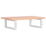 vidaXL Étagère de vasque murale acier et bois de chêne massif