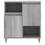 vidaXL Buffet Sonoma gris 60x35x70 cm Bois d'ingénierie