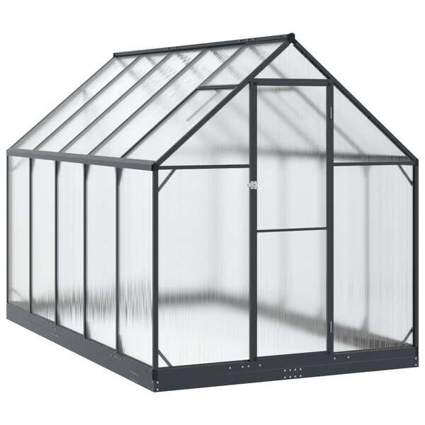 vidaXL Serre de jardin avec porte Anthracite 183 5 x 303 5 x 207 cm