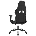 vidaXL Chaise de jeu de massage repose-pied Noir et camouflage Tissu