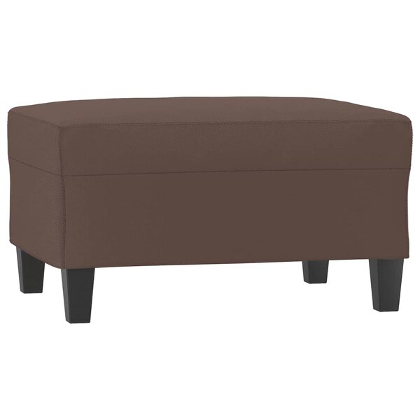 vidaXL Repose-pied Marron 70x55x41 cm Similicuir