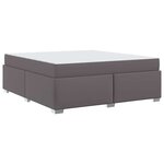 vidaXL Cadre de lit Gris 180 x 200 cm Faux cuir