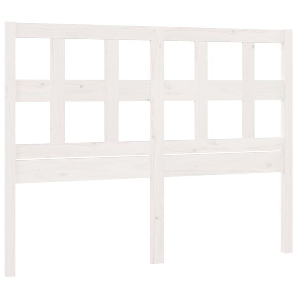 vidaXL Tête de lit Blanc 125 5x4x100 cm Bois massif de pin