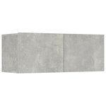 vidaXL Meubles TV 4 Pièces gris béton 80x30x30 cm bois d'ingénierie