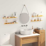 vidaXL Étagère flottante 4 pc Jaune moutarde 60 x 8 5 x 2 5 cm Acier