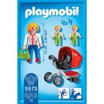 Playmobil 5573 - city life - maman avec jumeaux et landau