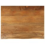vidaXL Dessus de table à bord vivant 100x80x2 5cm bois massif manguier
