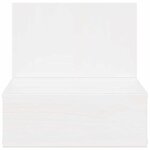 vidaXL Table de chevet Blanc 42 x 32 5 x 40 cm Bois massif en pin