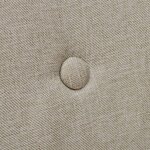 vidaXL Chaises à manger lot de 2 beige tissu et chêne massif