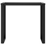 vidaXL Pieds de table à manger cadre en O 80x40x73 cm fonte