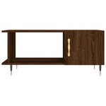 vidaXL Table basse chêne marron 90x50x40 cm bois d'ingénierie