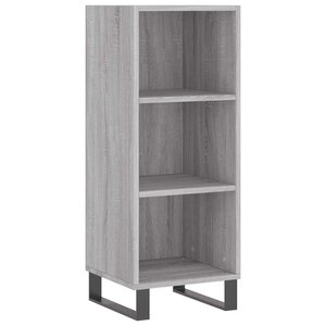 vidaXL Buffet sonoma gris 34 5x32 5x90 cm bois d'ingénierie