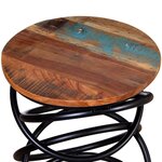 vidaXL Table d'appoint Bois de récupération massif