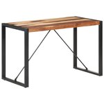 vidaXL Table à manger 120x60x75 cm Bois massif