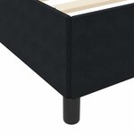 vidaXL Cadre de lit Noir et blanc et noir 90 x 200 cm Velours