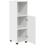 vidaXL Ensemble de mobilier de salle de bain 3 Pièces Blanc brillant