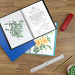 ACROPAQ Classeur d'affichage A4 noir - 40 pochettes  polypropylène résistant  extensible  idéal pour documents et présentations