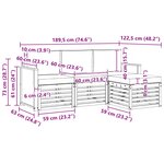 vidaXL Ensemble de canapés d'extérieur 4 pc Naturel et Beige