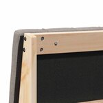 vidaXL Tête de lit capitonnée Taupe 140 cm Pin massif