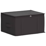 vidaXL Boîte de rangement avec fenêtre transparente Anthracite