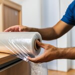 Pack and Move - Lot 6 rouleaux film étirable - 300 m - Transparent - Film déménagement Film emballage Film palette Film protection