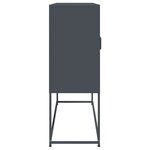vidaXL Buffet haut anthracite 100 5x39x107 cm acier