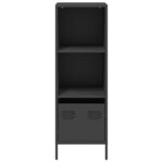 vidaXL Buffet haut noir 35x39x103 5 cm acier