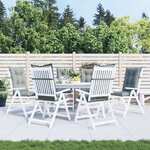 vidaXL Coussins de chaise à dossier haut lot de 6 gris clair mélangé