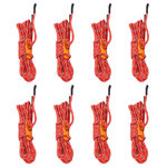 vidaXL Cordes de haubanage avec clés réfléchissantes 8 Pièces 4 m 4 mm