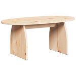 vidaXL Table basse Naturel 80 x 40 x 35 cm Bois massif en pin
