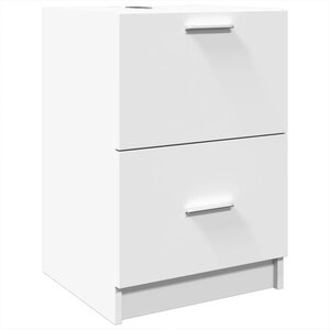 vidaXL Armoire d'évier blanc 40x37x59 cm bois d'ingénierie